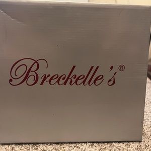 Breckelles red platform heels